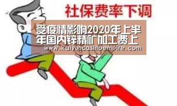 受疫情影响2020年上半年国内锌精矿加工费上行承压【开云下载】(图2) 开云电竞